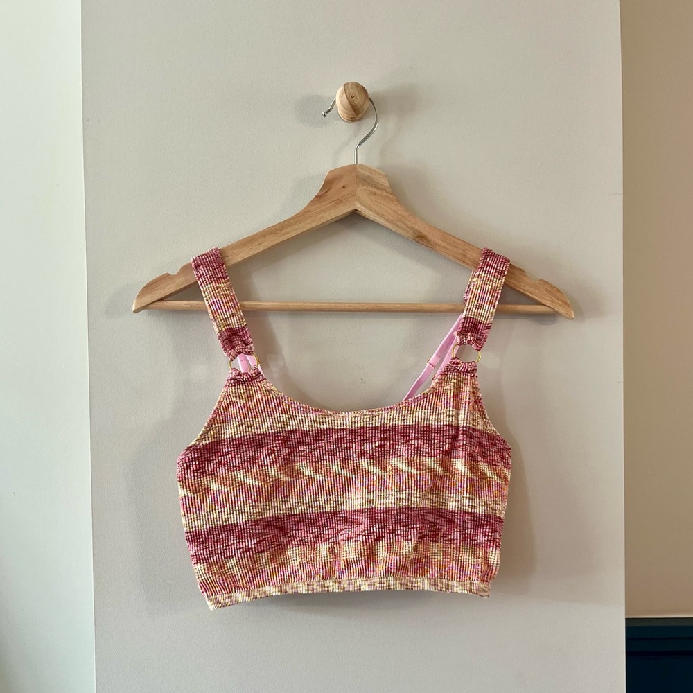 Aerie Pink Crop Tank Top